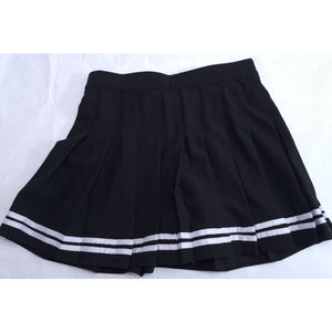 Tennis Cheerleader Skirt Shorts Skorts Pleated Black White Mini Skater Large L